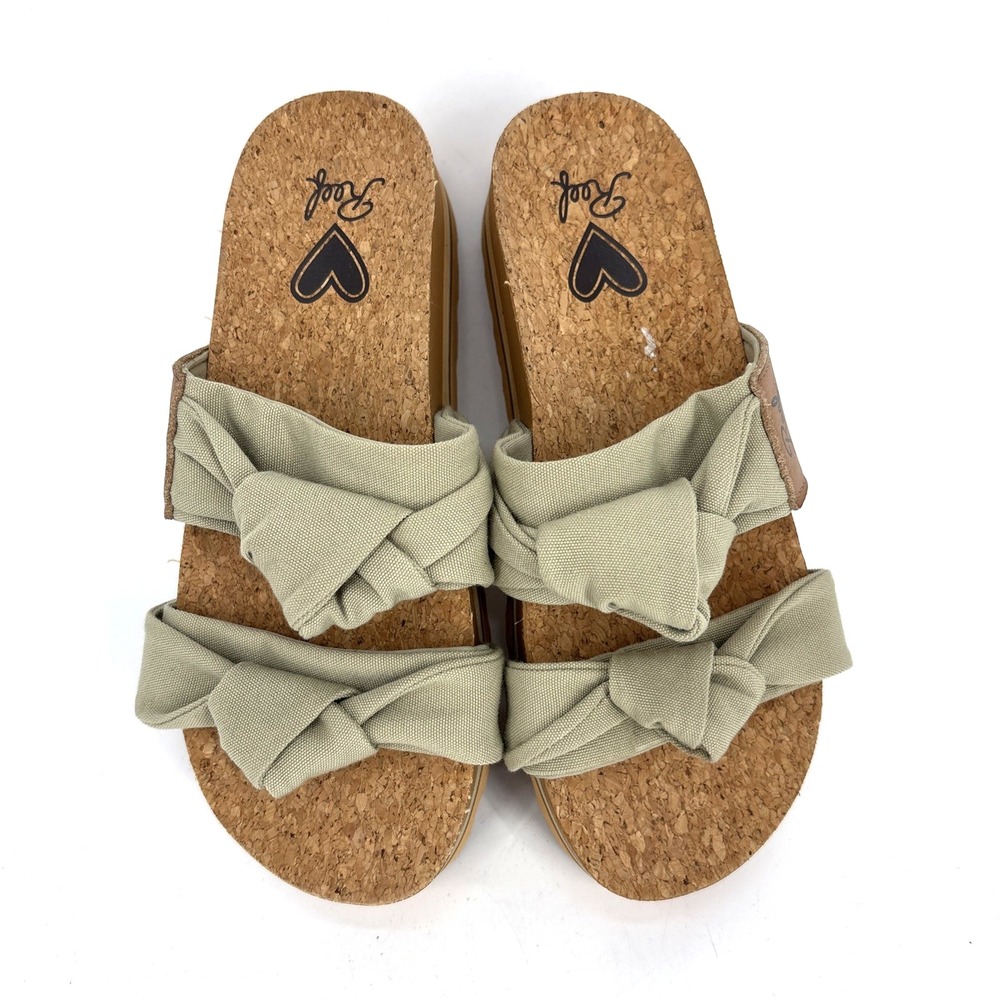 Reef Knotty Vista Hi sandals Women's 6 Tan Slide On Platform